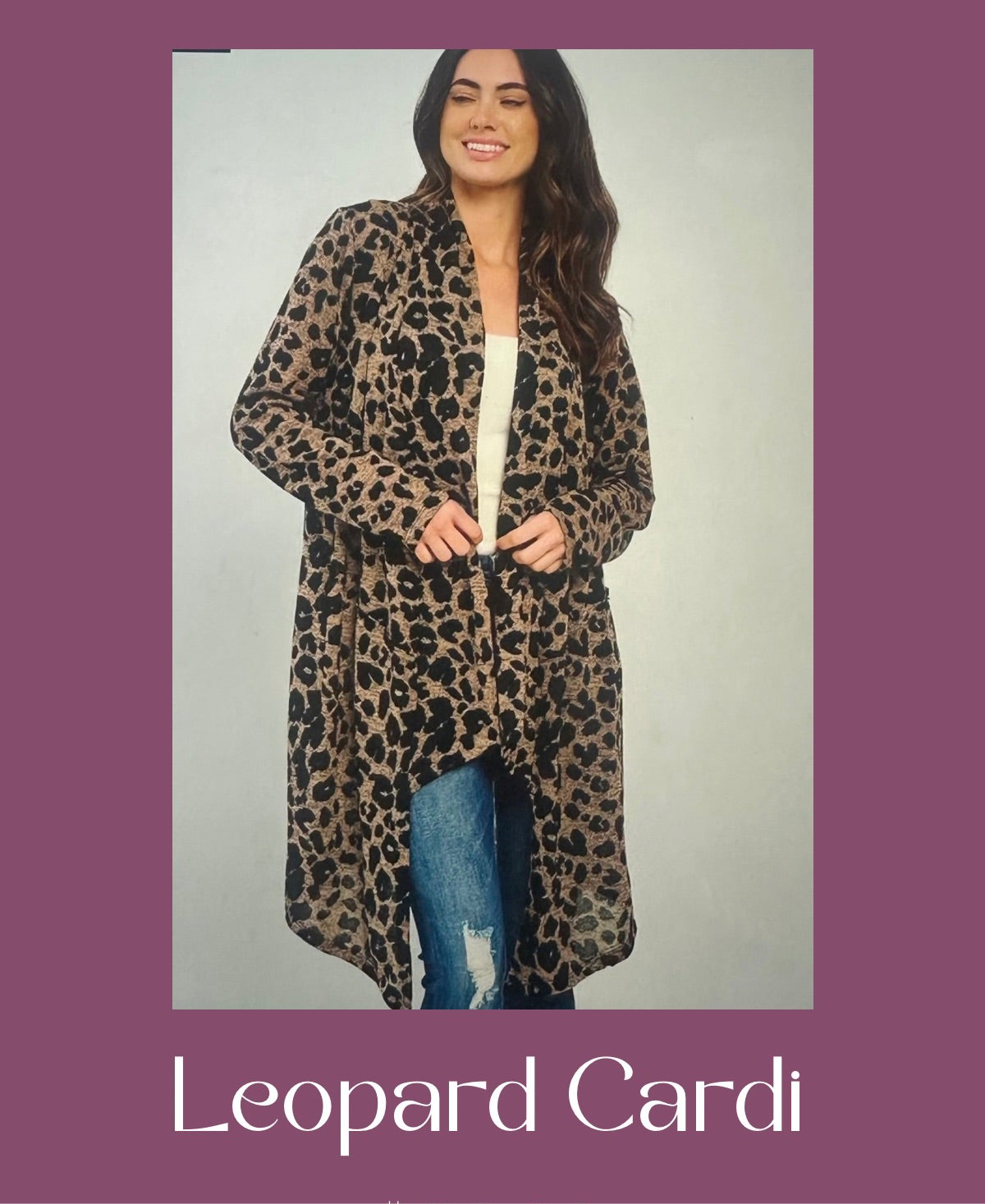 š Wild About Style Leopard Drape Cardigan š