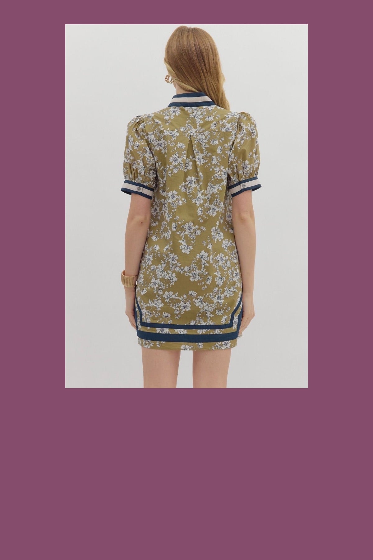 Olive Blossom Dress