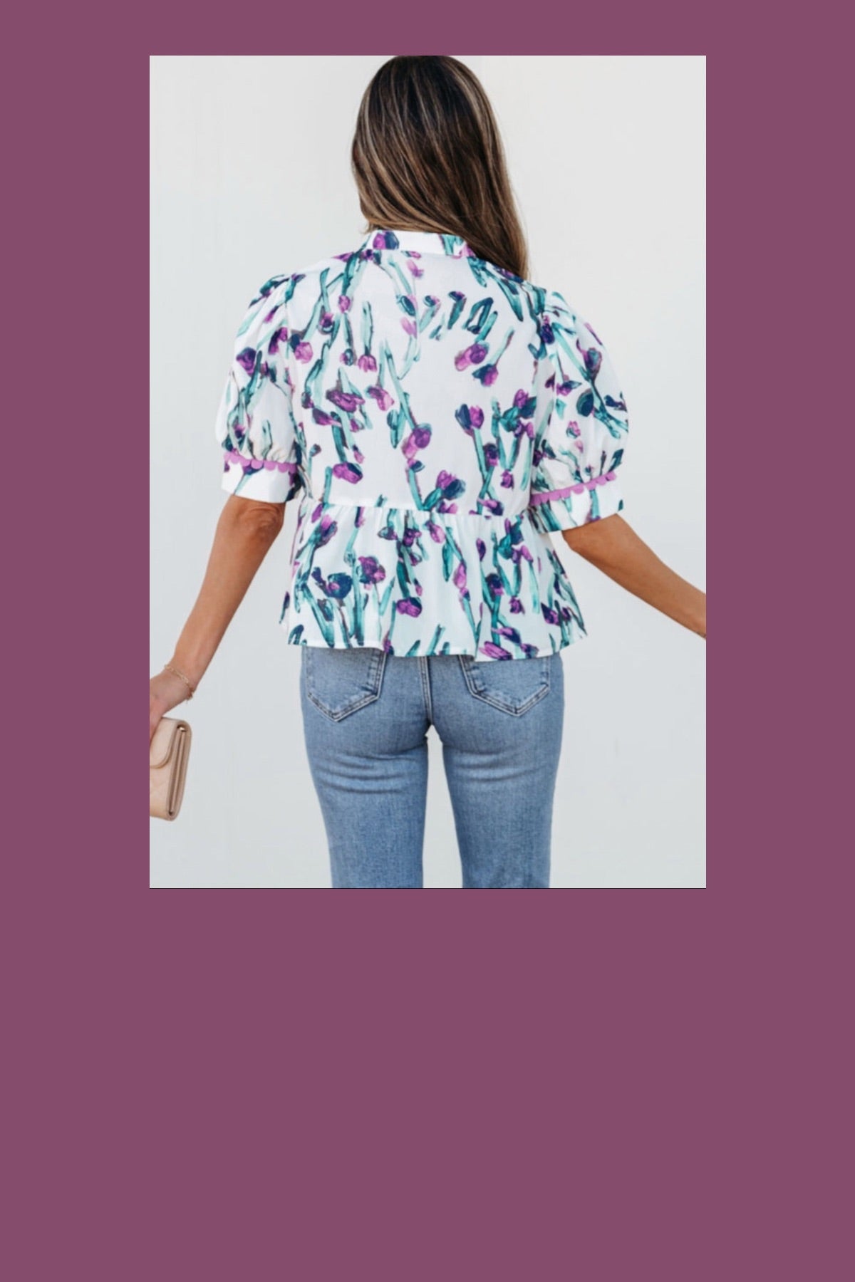 Lavender Garden Top