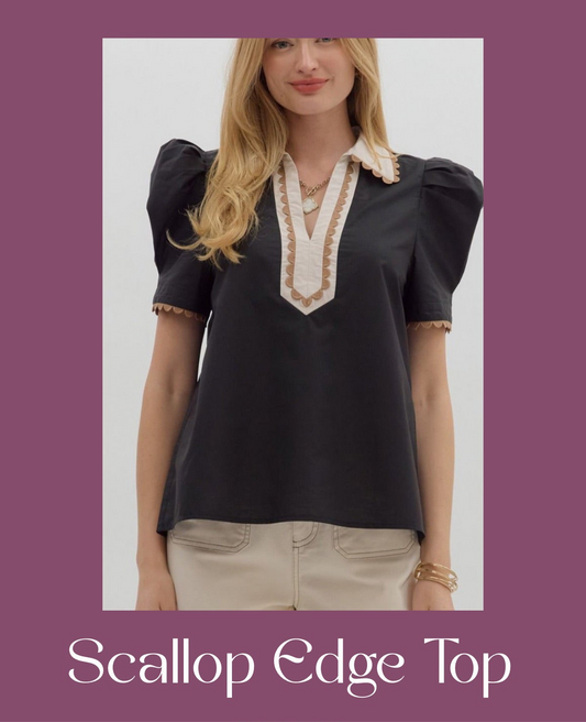 Scallop Edge Top