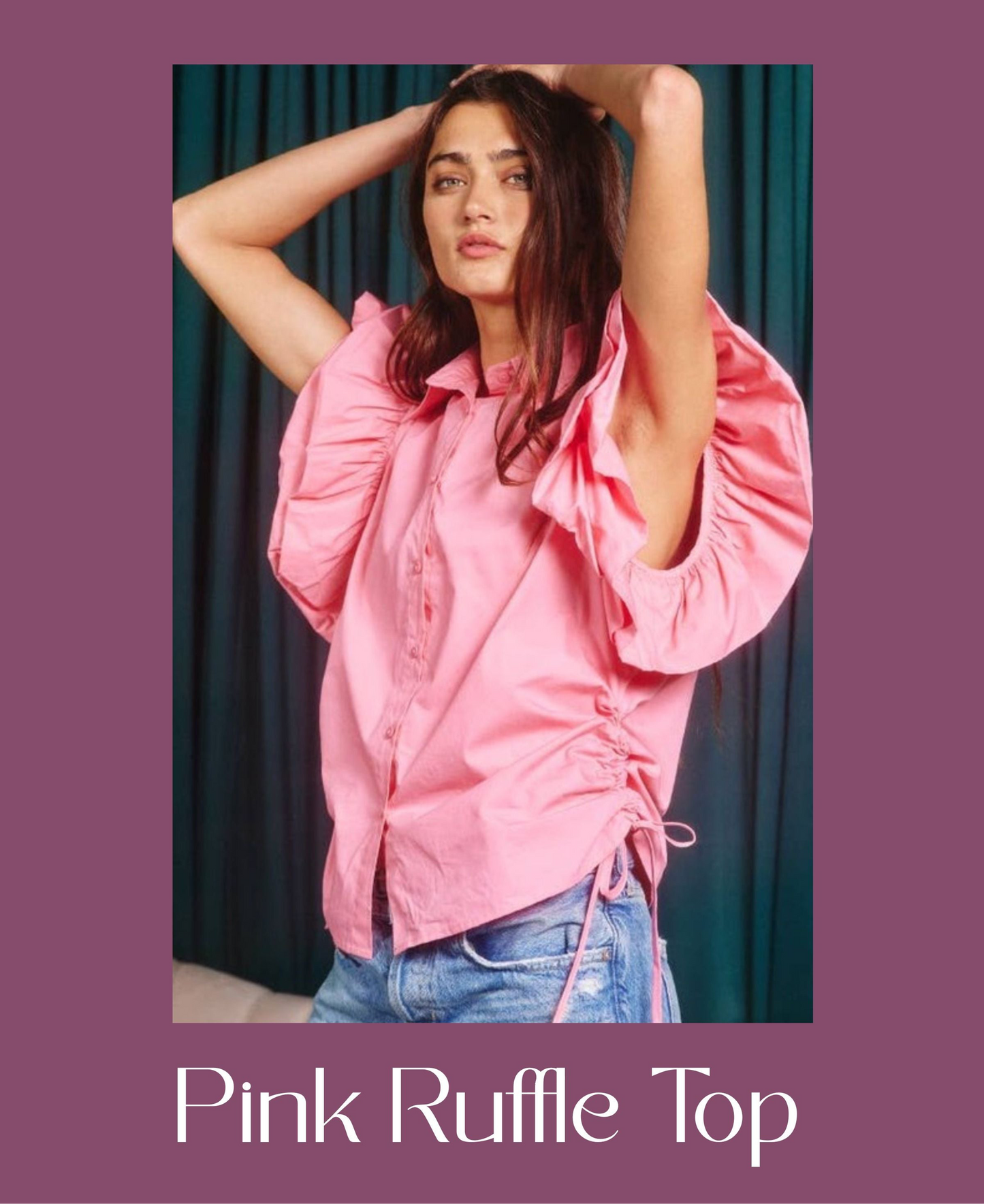 Pink Ruffle Top