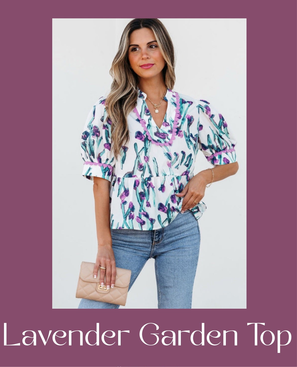 Lavender Garden Top