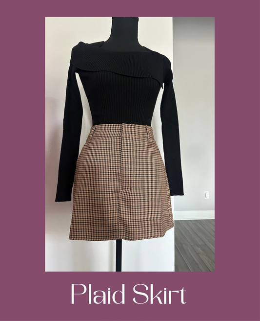 Plaid skirt