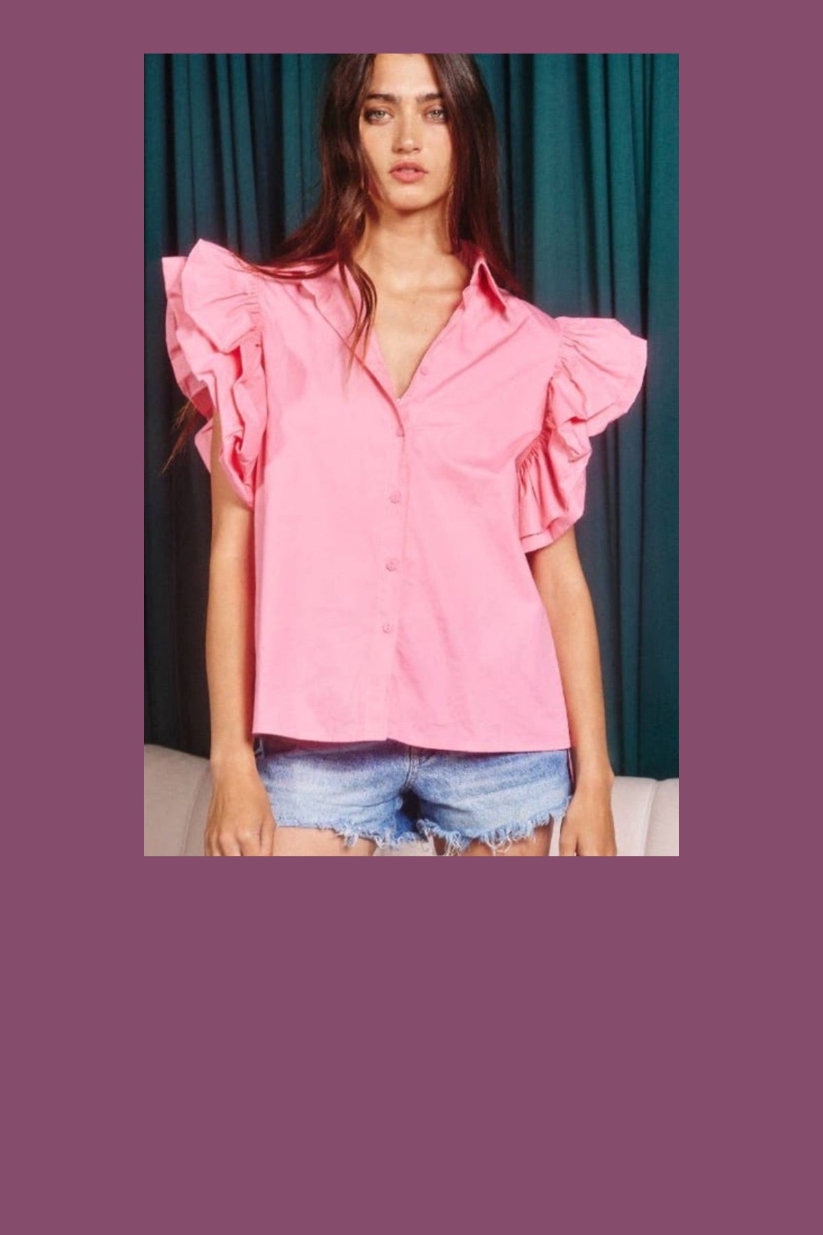 Pink Ruffle Top